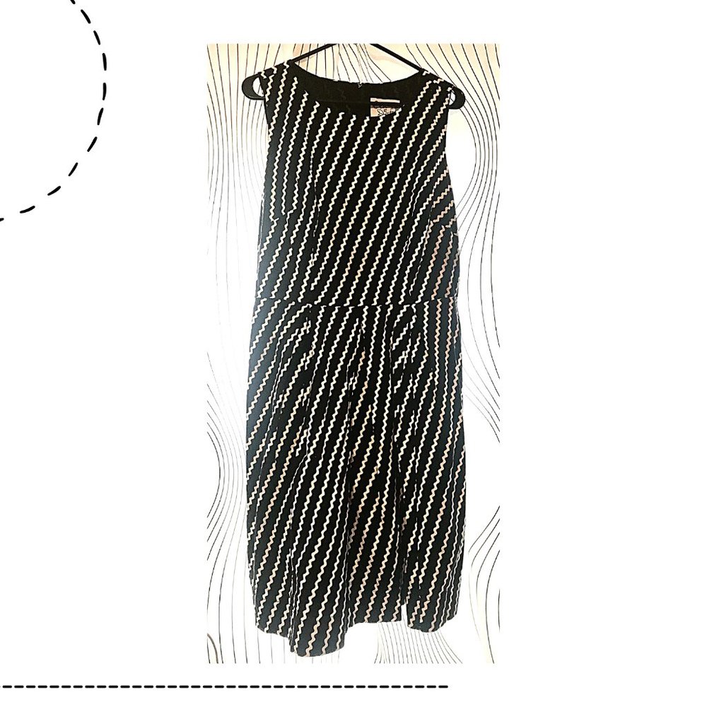 Modcloth Bea and Dot Zig Zag print dress